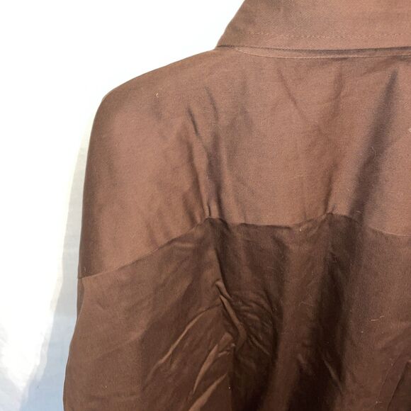 Evolution Men’s Thick Work Shirt Size 5XL Brown Workwear Rugged Comfort NWT - Picture 11 of 12